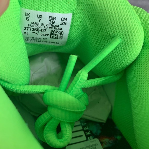 Puma LaMelo Ball MB.01 Lo "Green Gecko" Volt Grade School GS 377368-07 Brand New - Picture 10 of 11